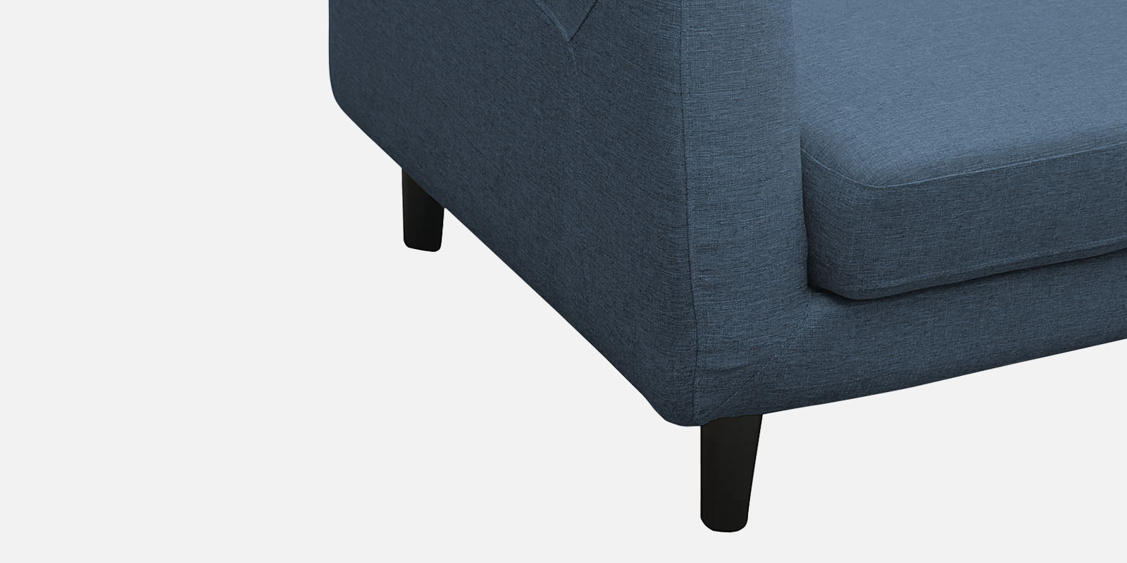 Natasha Velvet LHS Sectional Sofa (3+Lounger) In Oxford Blue Colour - Febonic Living
