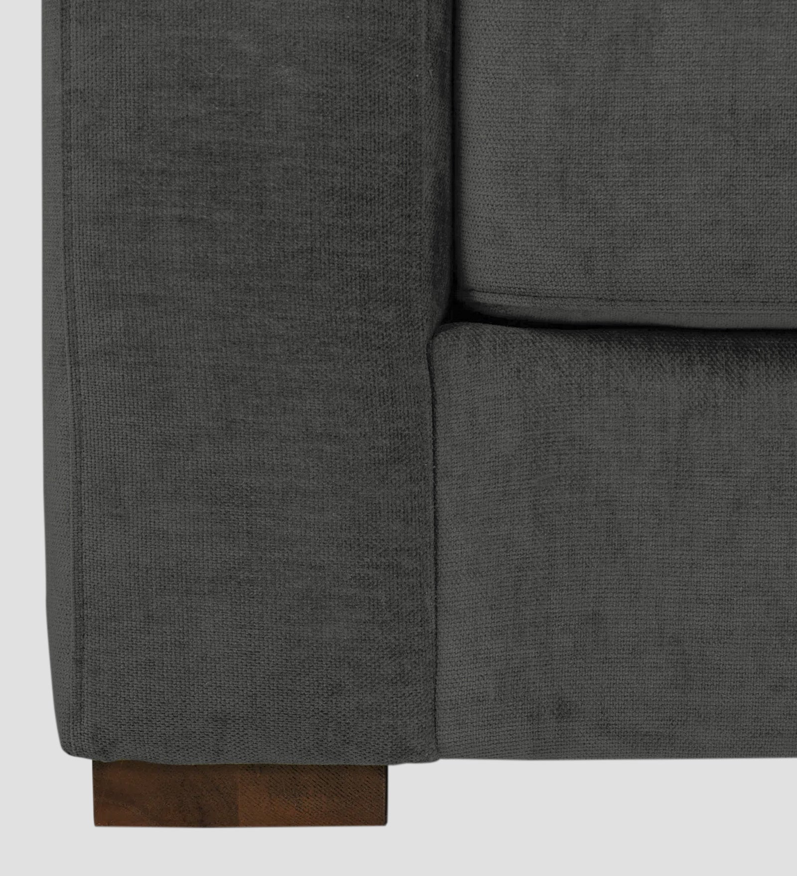 Dara Fabric 1 Seater Sofa In Charcoal Grey Colour - Febonic Living