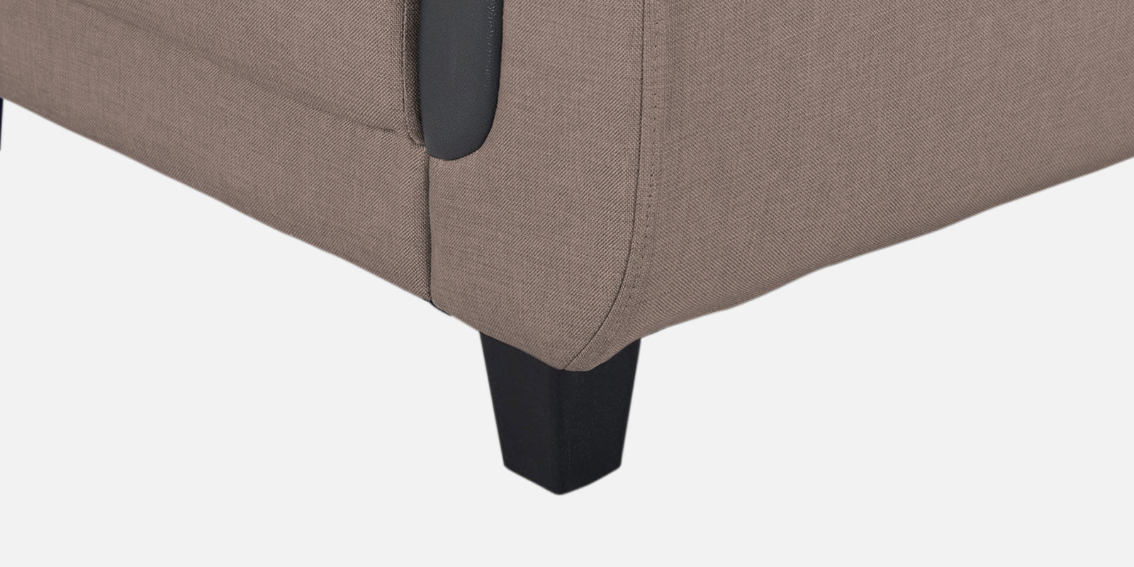 Perry Fabric RHS Sectional Sofa (3+Lounger) In Kadhi Beige Colour - Febonic Living