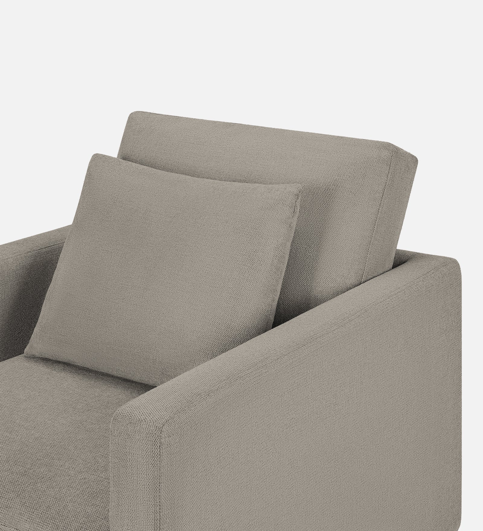 Kera Fabric 1 Seater Sofa In Ash Grey Colour - Febonic Living