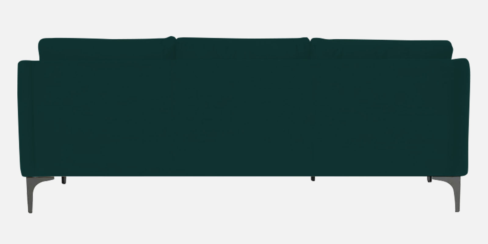 Haru Fabric RHS Sectional Sofa (2+Lounger) In Forest Green Colour - Febonic Living