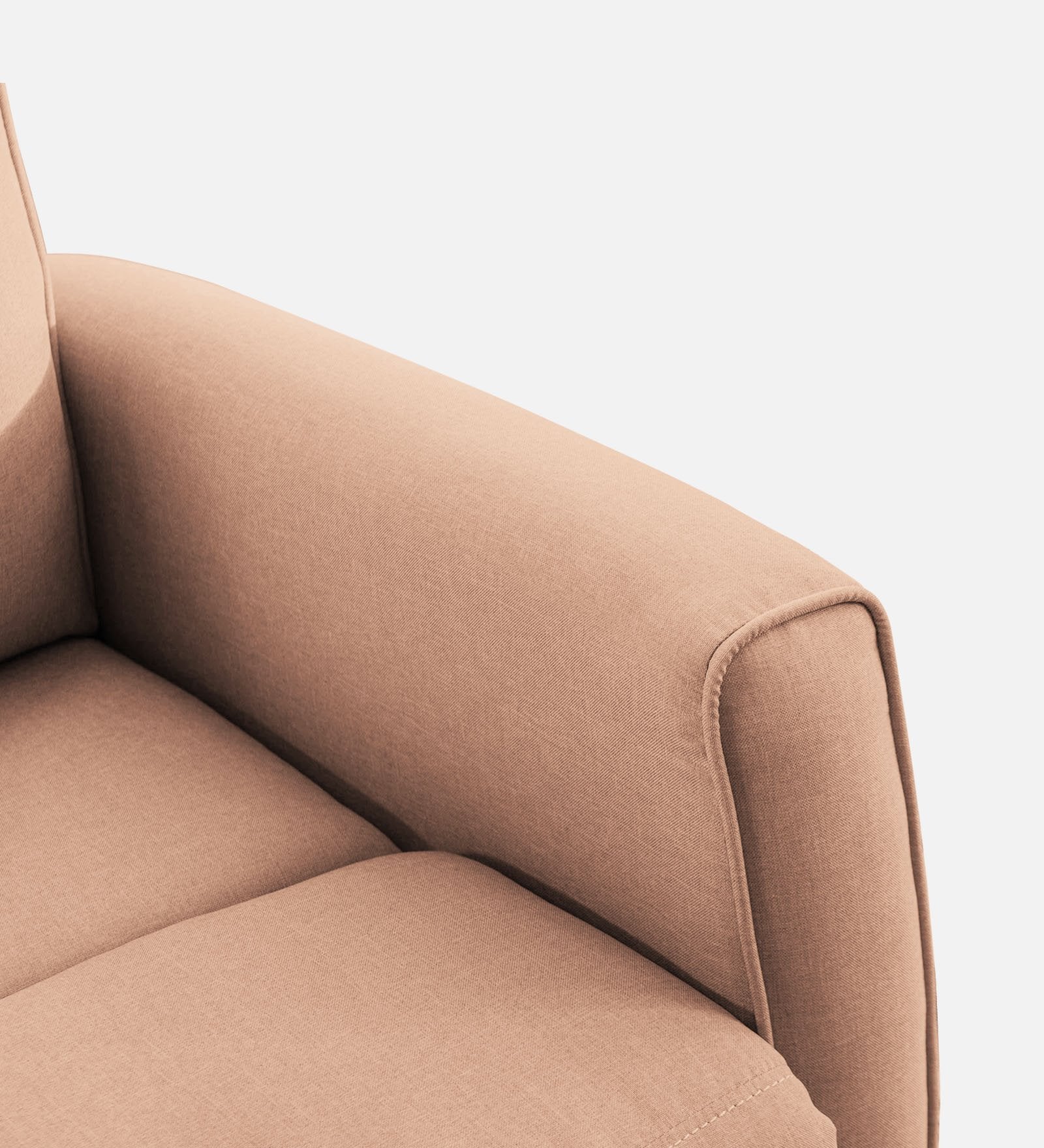 Logan Fabric 1 Seater Manual Recliner In Cosmic Beige Colour - Febonic Living