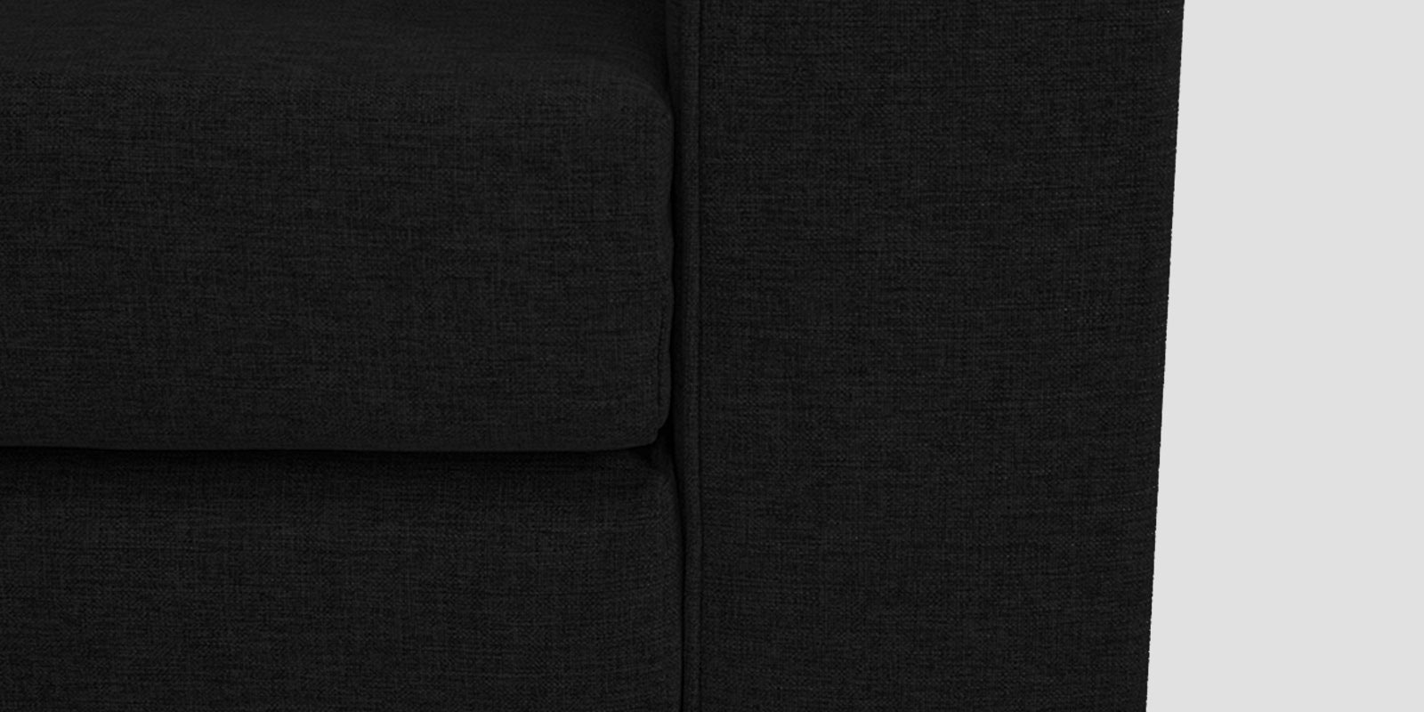 Kenia Fabric 2 Seater Foldable Sofa Cum Bed In Zed Black Colour - Febonic Living