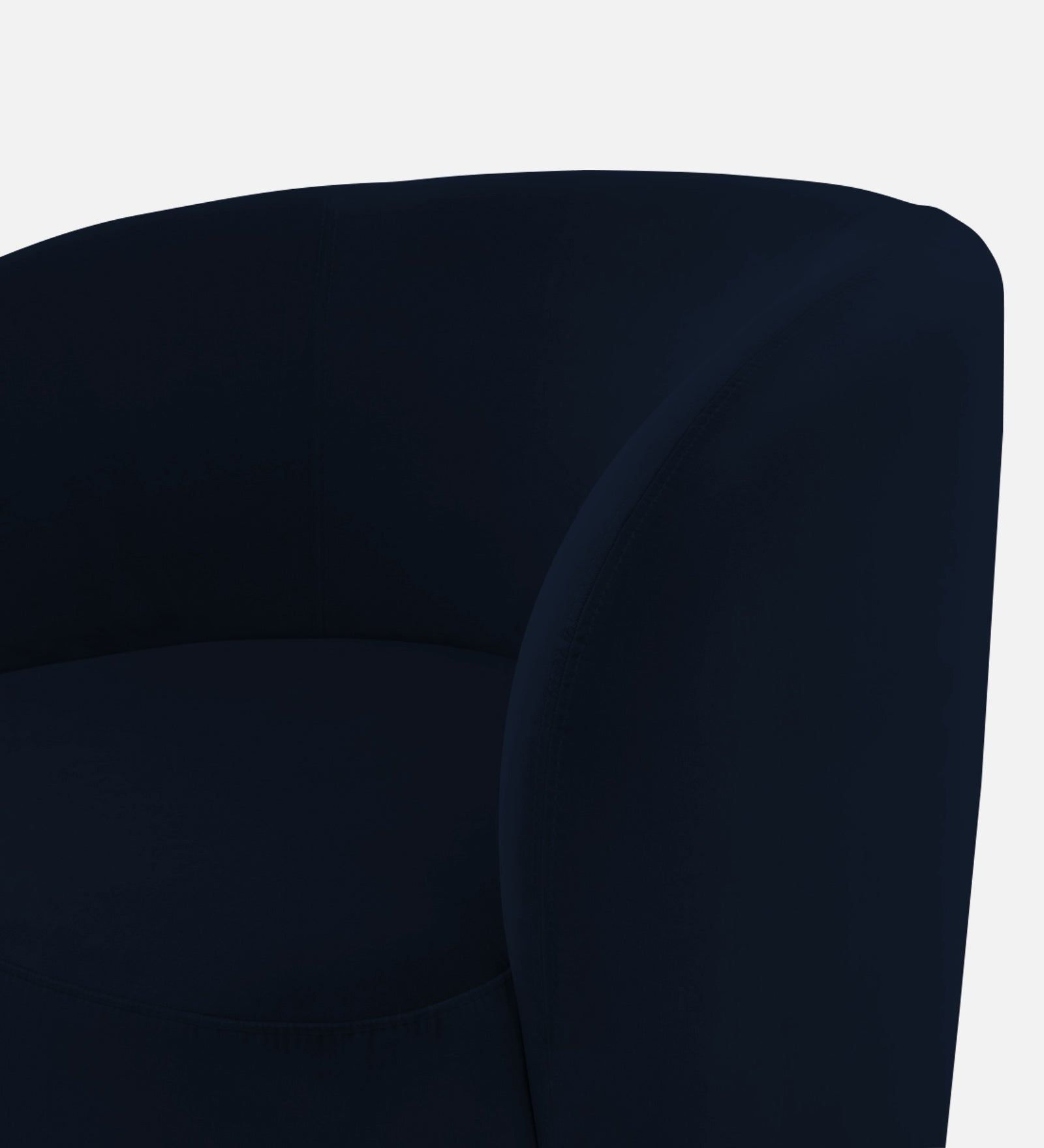 Lucky Velvet Wing Chair In Dark Blue Colour - Febonic Living