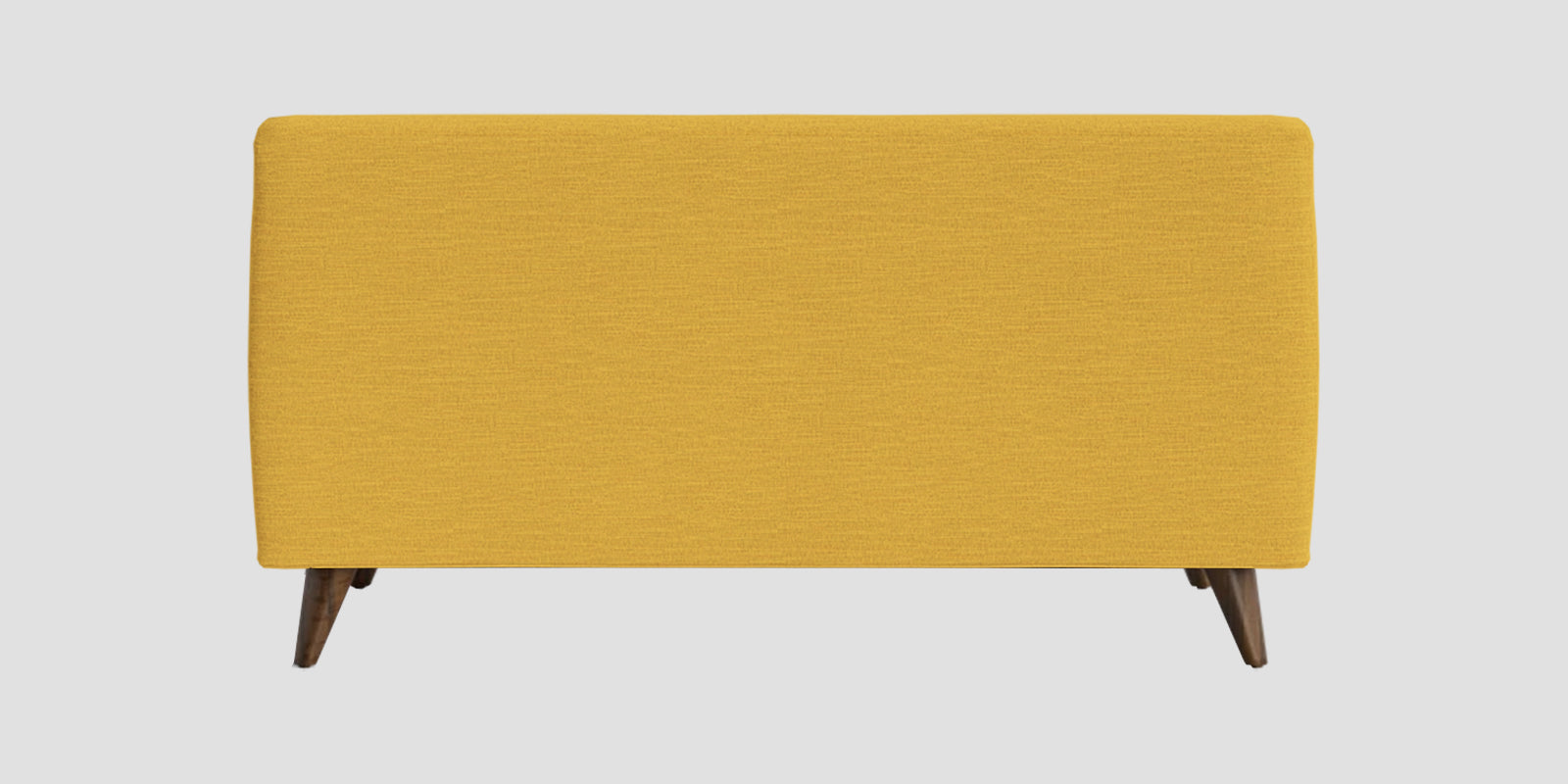 Jasmin Fabric 2 Seater Armless Sofa In Bold Yellow Colour - Febonic Living