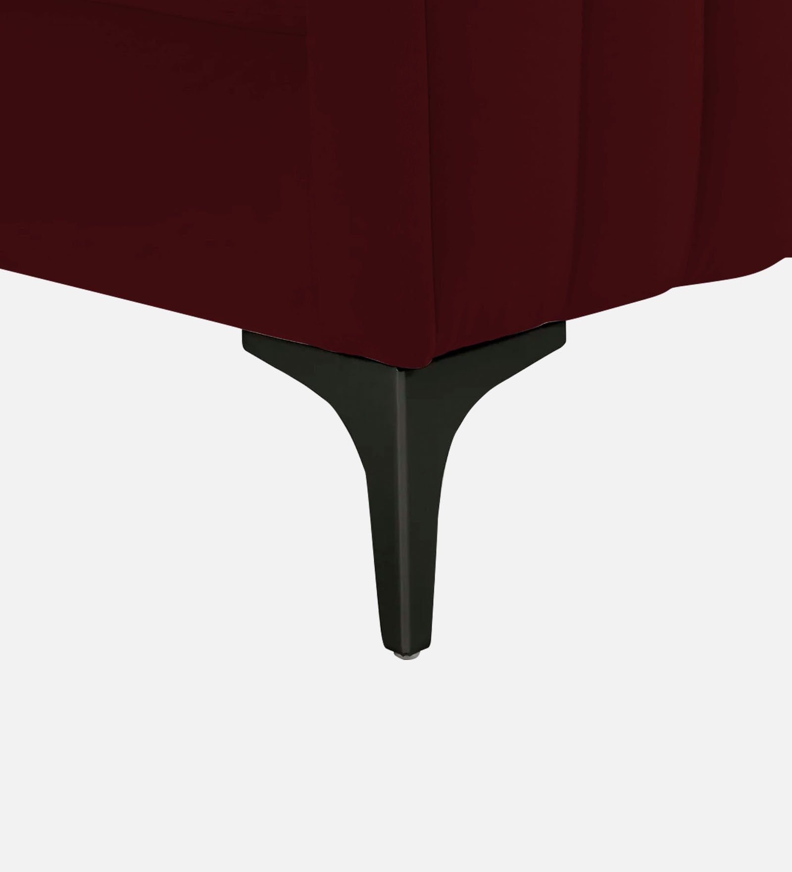 Haru Velvet 1 Seater Sofa In Dark Maroon Colour - Febonic Living