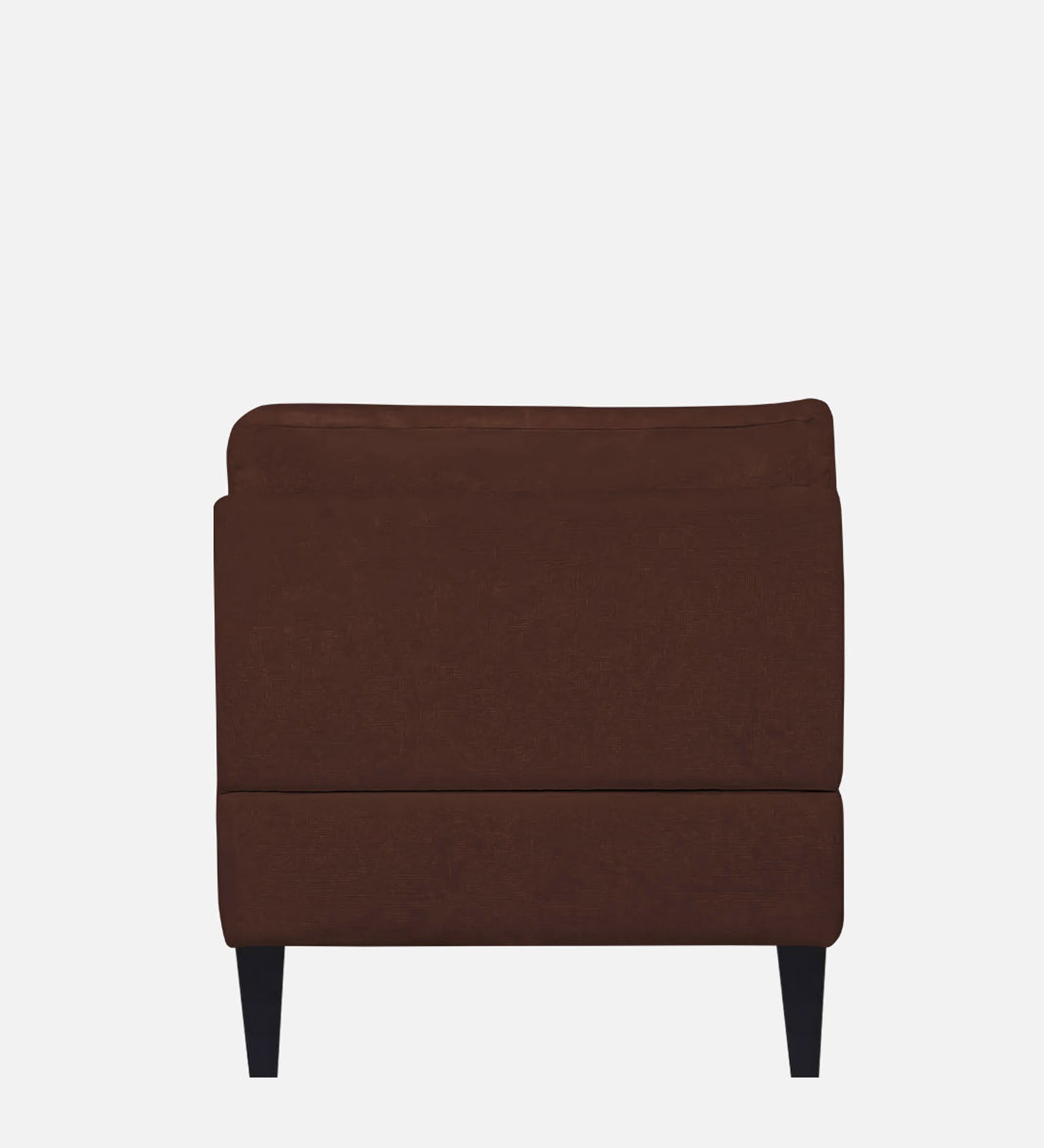 Nadia Fabric Armless Chaise Lounger In Coffee Brown Colour - Febonic Living