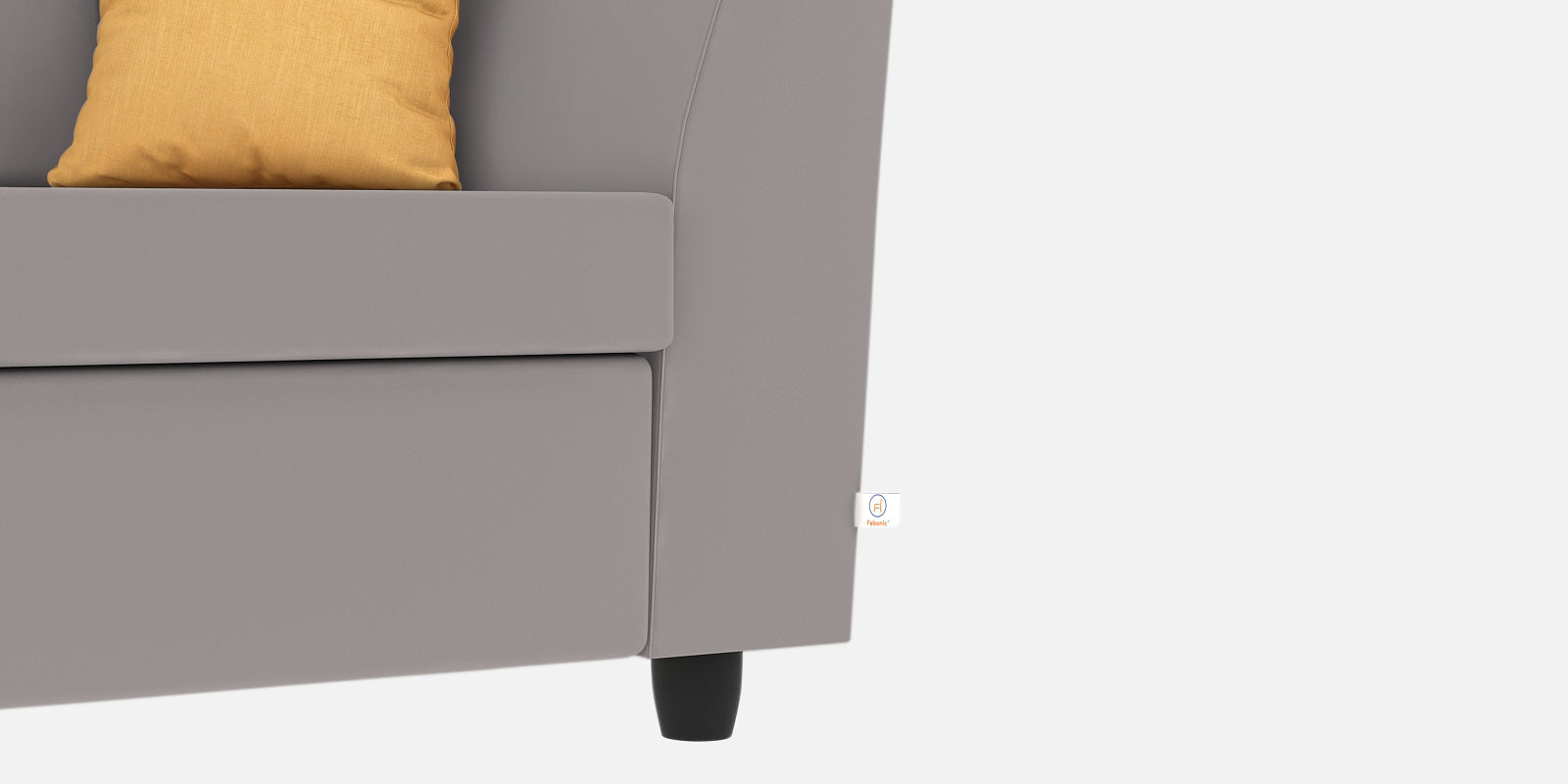 Nestin Velvet 2 Seater Sofa In Pearl Grey Colour - Febonic Living