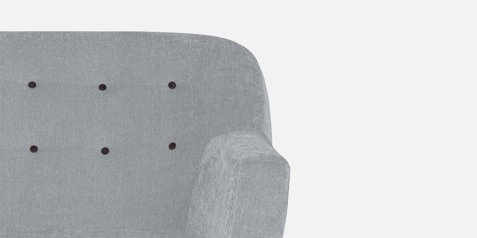 German Fabric 2 Seater Sofa In Coin Grey Colour - Febonic Living