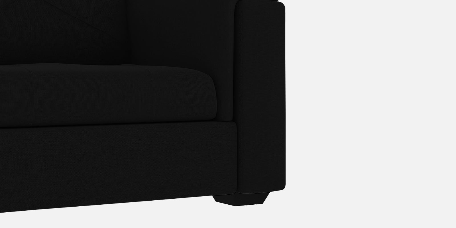 Andres Fabric 2 Seater Sofa in Heather Black Colour