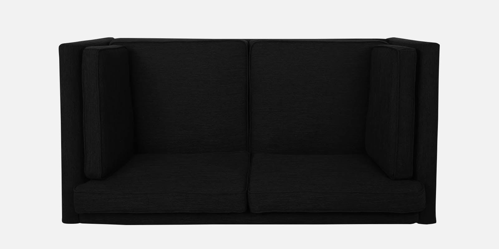 Nigar Fabric 2 Seater Sofa In Zed Black Colour - Febonic Living