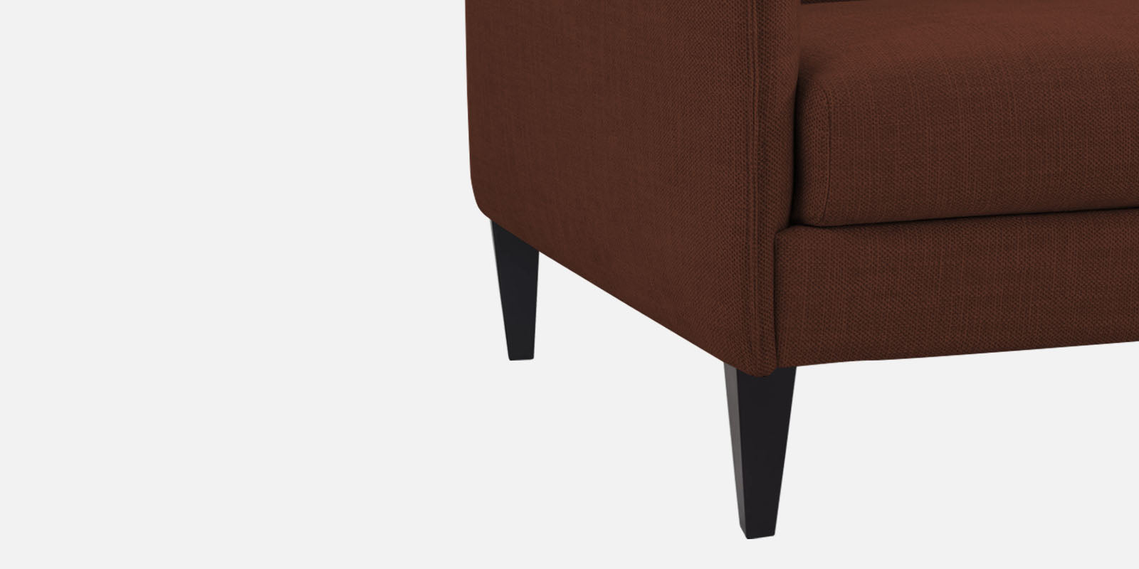 Piku Fabric LHS Sectional Sofa (3+Lounger) In Coffee Brown Colour - Febonic Living