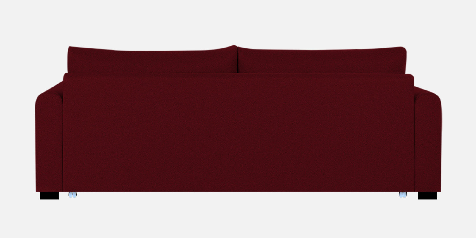 Sigma Fabric 3 Seater Pull Out Sofa Cum Bed In Ruby Red Colour - Febonic Living