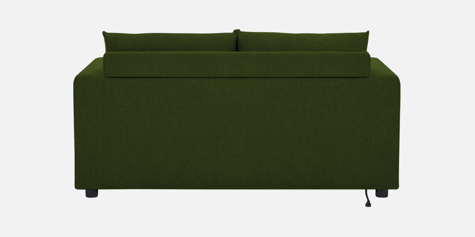 Roman Fabric 3 Seater Foldable Sofa Cum Bed In Olive Green Colour With USB Portable Type - Febonic Living