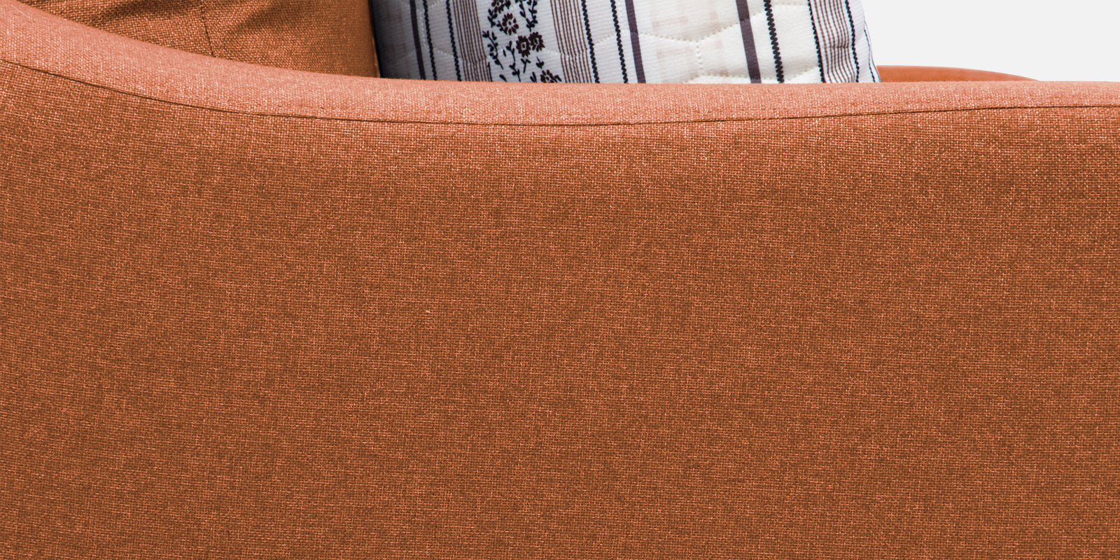 Kevin Fabric 2 Seater Sofa In Vivid Orange Colour - Febonic Living
