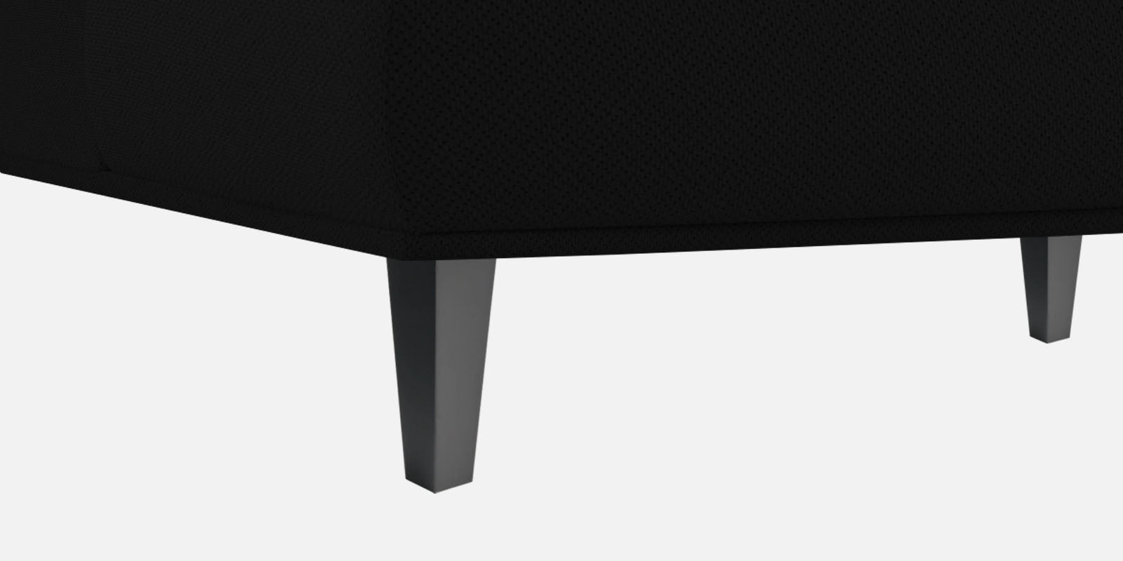 Como Fabric RHS Sectional Sofa (3+Lounger) In Zed Black Colour - Febonic Living