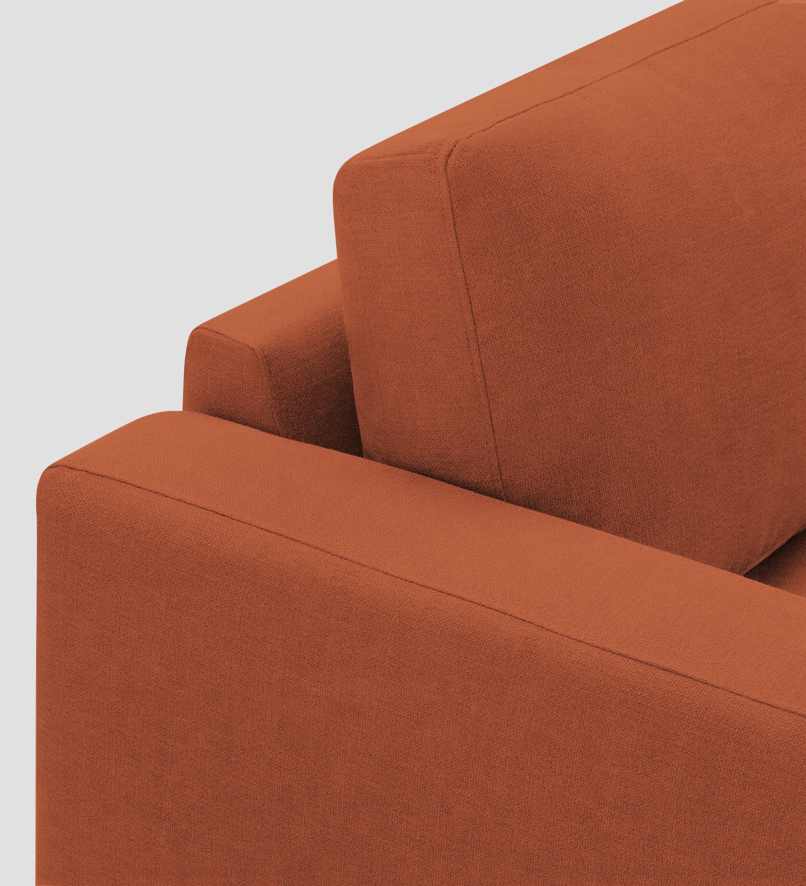 Esha Fabric 1 Seater Sofa In Royal Orange Colour - Febonic Living