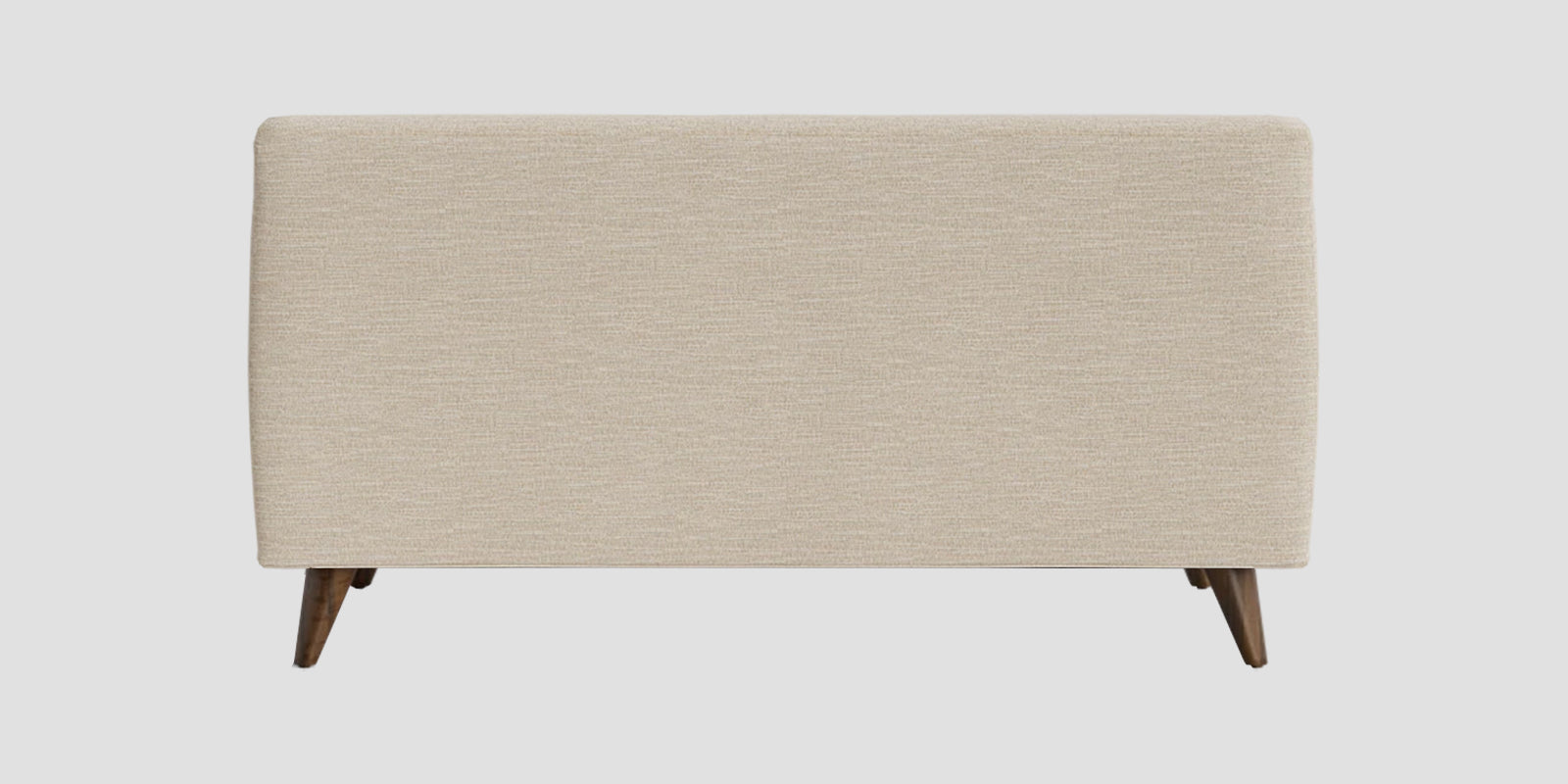 Jasmin Fabric 2 Seater Armless Sofa In Ivory Cream Colour - Febonic Living