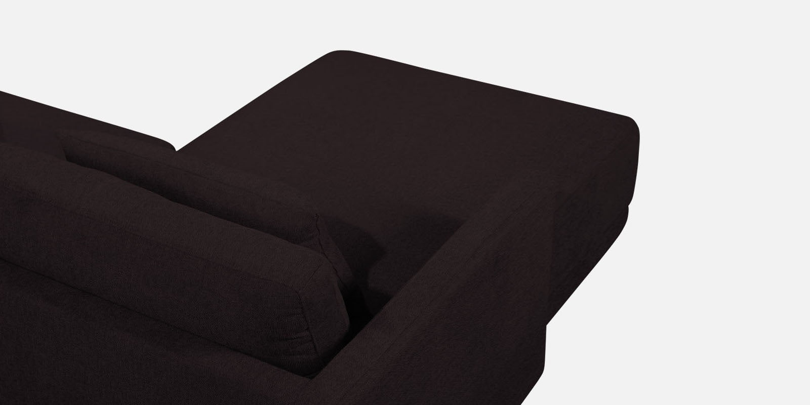 Kera Fabric RHS Sectional Sofa (3+Lounger) In Cara Brown Colour