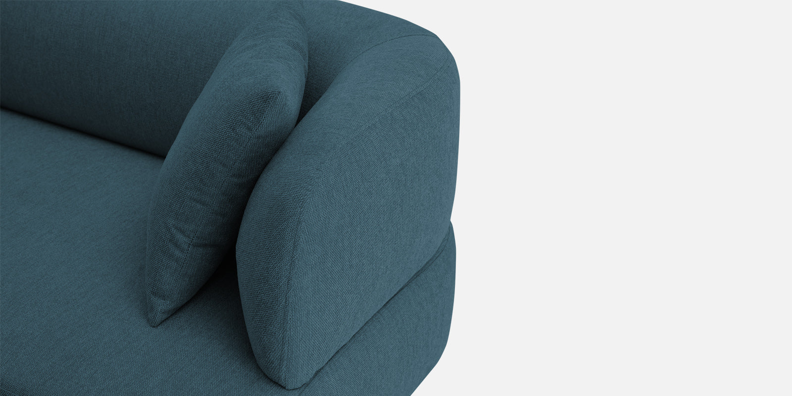 Carson Fabric 3 Seater Sofa In Harbour Blue Colour - Febonic Living