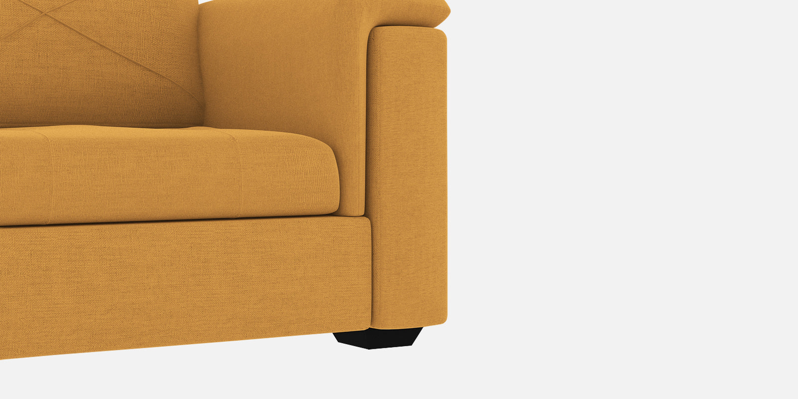 Andres Fabric 3 Seater Sofa In Blush Yellow Colour - Febonic Living