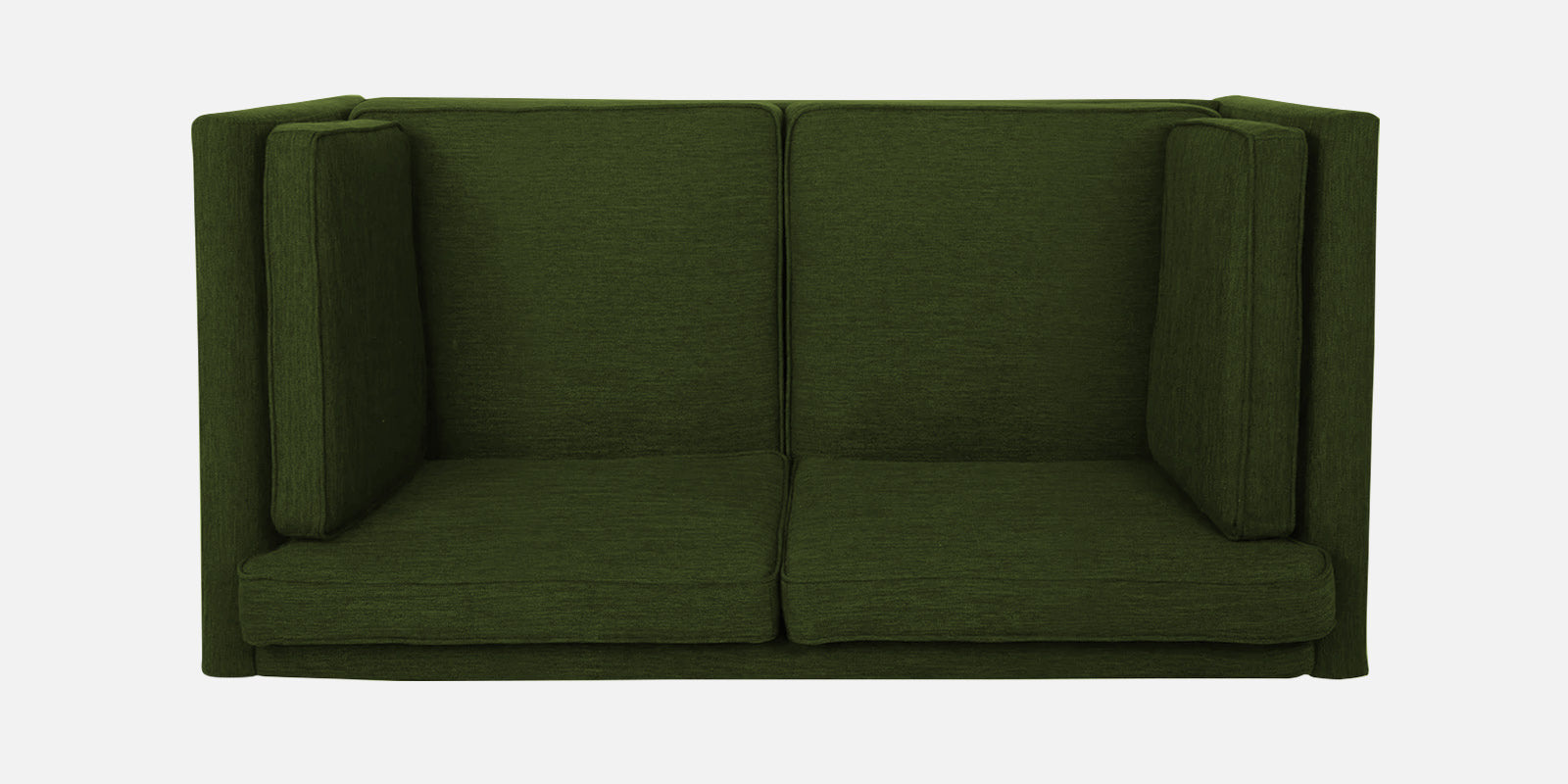Nigar Fabric 2 Seater Sofa in Olive Green Colour