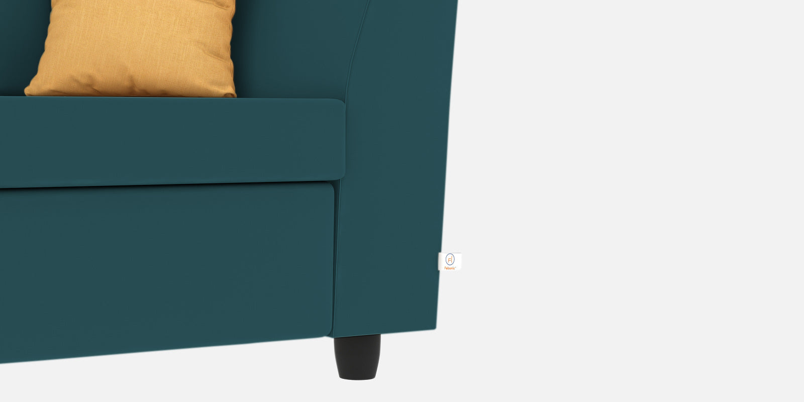 Nestin Velvet 2 Seater Sofa In Arabian Green Colour - Febonic Living