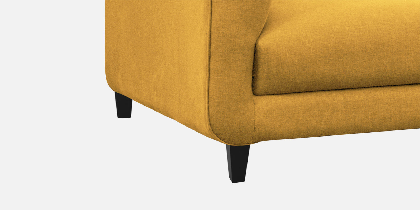 Niki Fabric 3 Seater Sofa In Bold Yellow Colour - Febonic Living