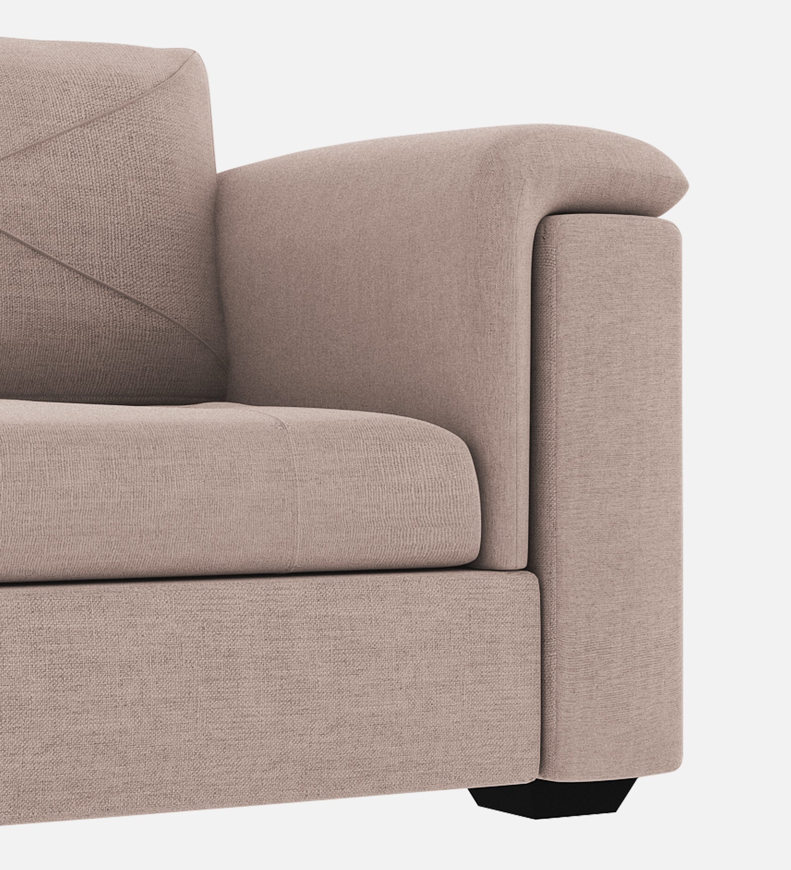 Andres Fabric 1 Seater Sofa In Mush Beige Colour - Febonic Living