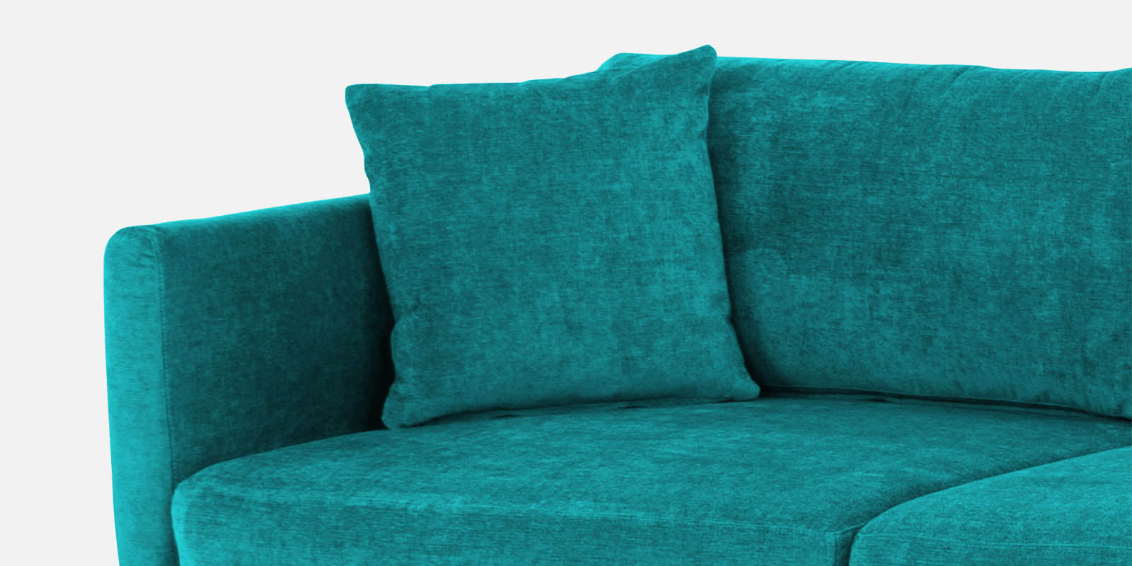 Northern Fabric LHS Sectional Sofa (3+Lounger) In Sea Green Colour - Febonic Living