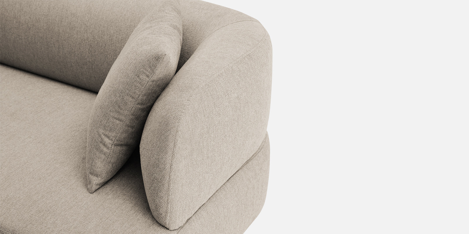 Carson Fabric 3 Seater Sofa In Khaki Beige Colour - Febonic Living