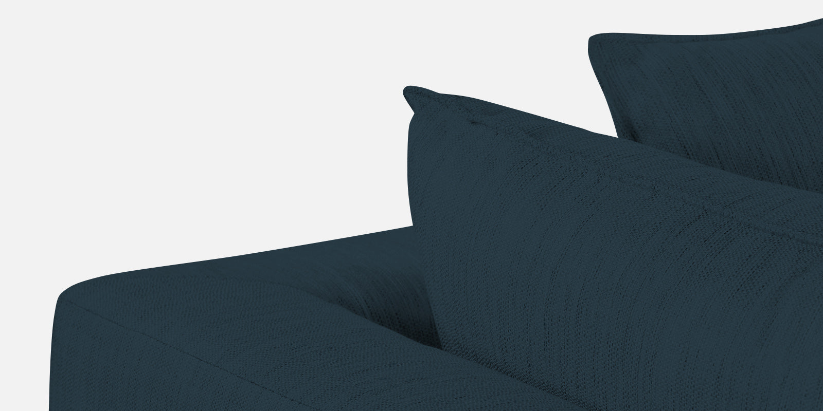 Ziggy Fabric RHS Sectional Sofa (3+Lounger) In Cool Blue Colour - Febonic Living