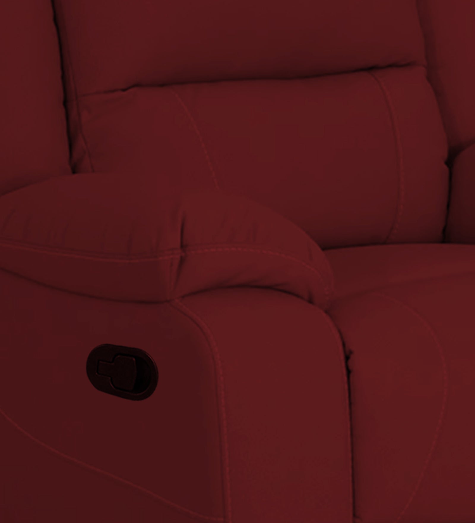 Adley Fabric 1 Seater Manual Recliner In Corel Red Colour - Febonic Living