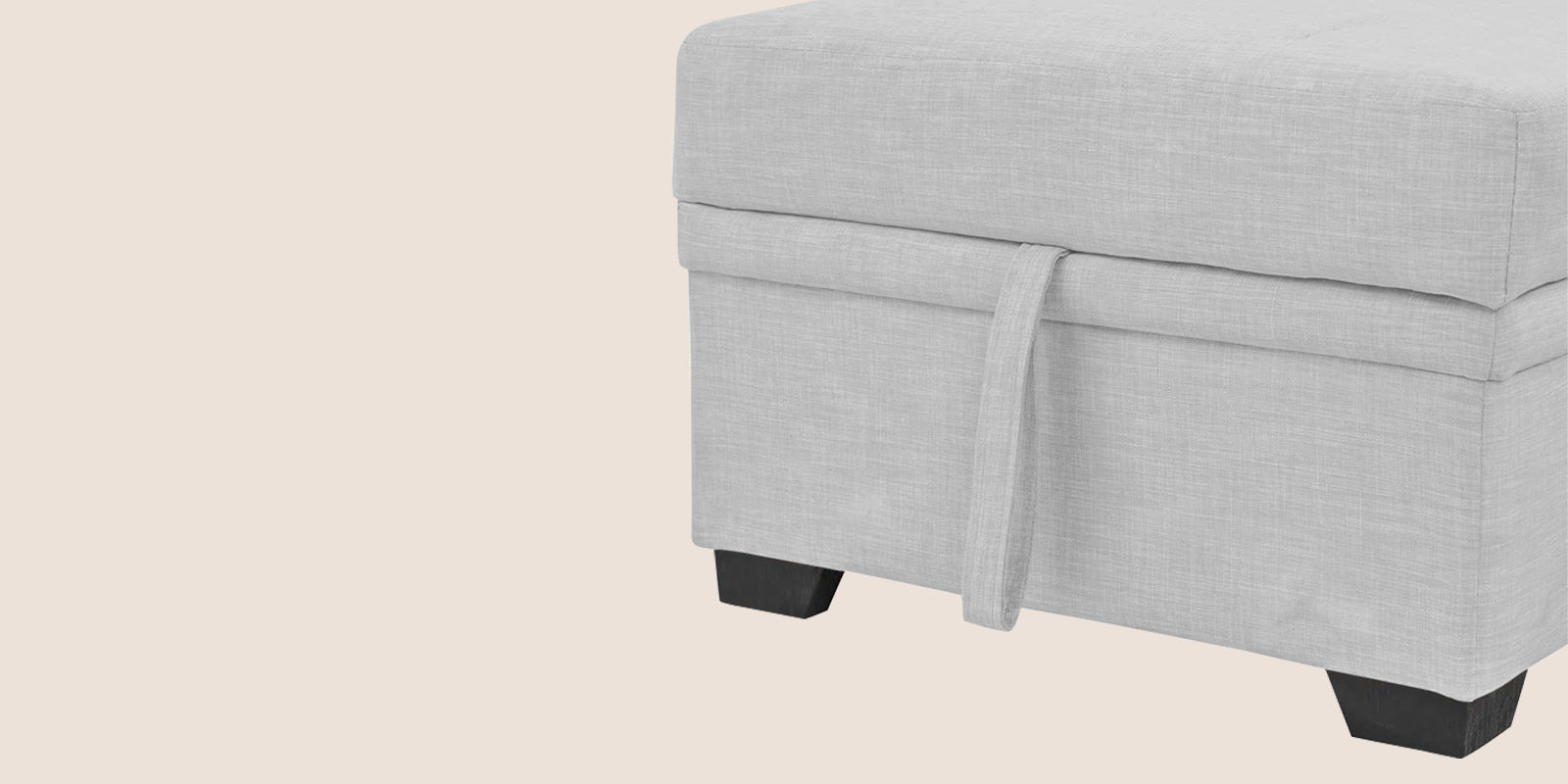 Jody Fabric 3 Seater Pull Out Sofa Cum Bed In Lit Grey Colour With Storage - Febonic Living