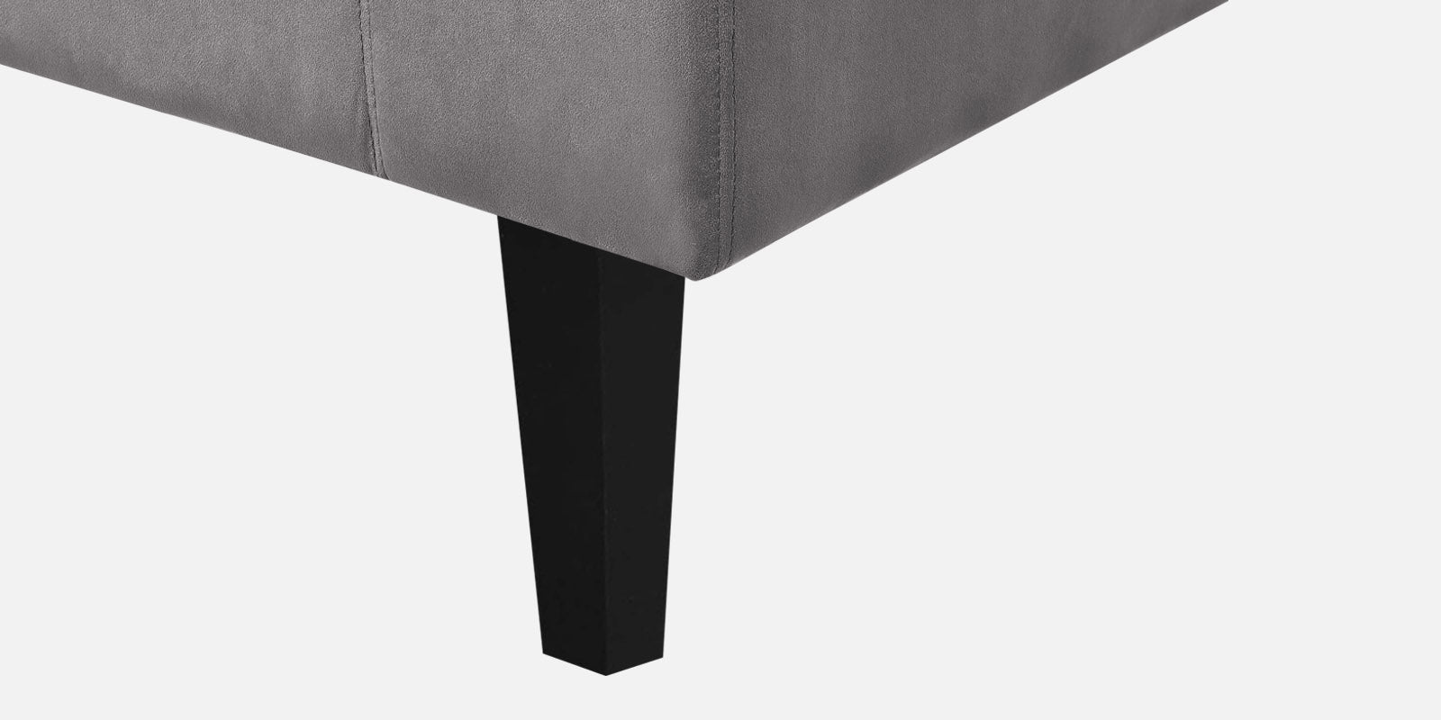 Vegas Velvet LHS Sectional Sofa (3+Lounger) In Concrete Grey Colour - Febonic Living
