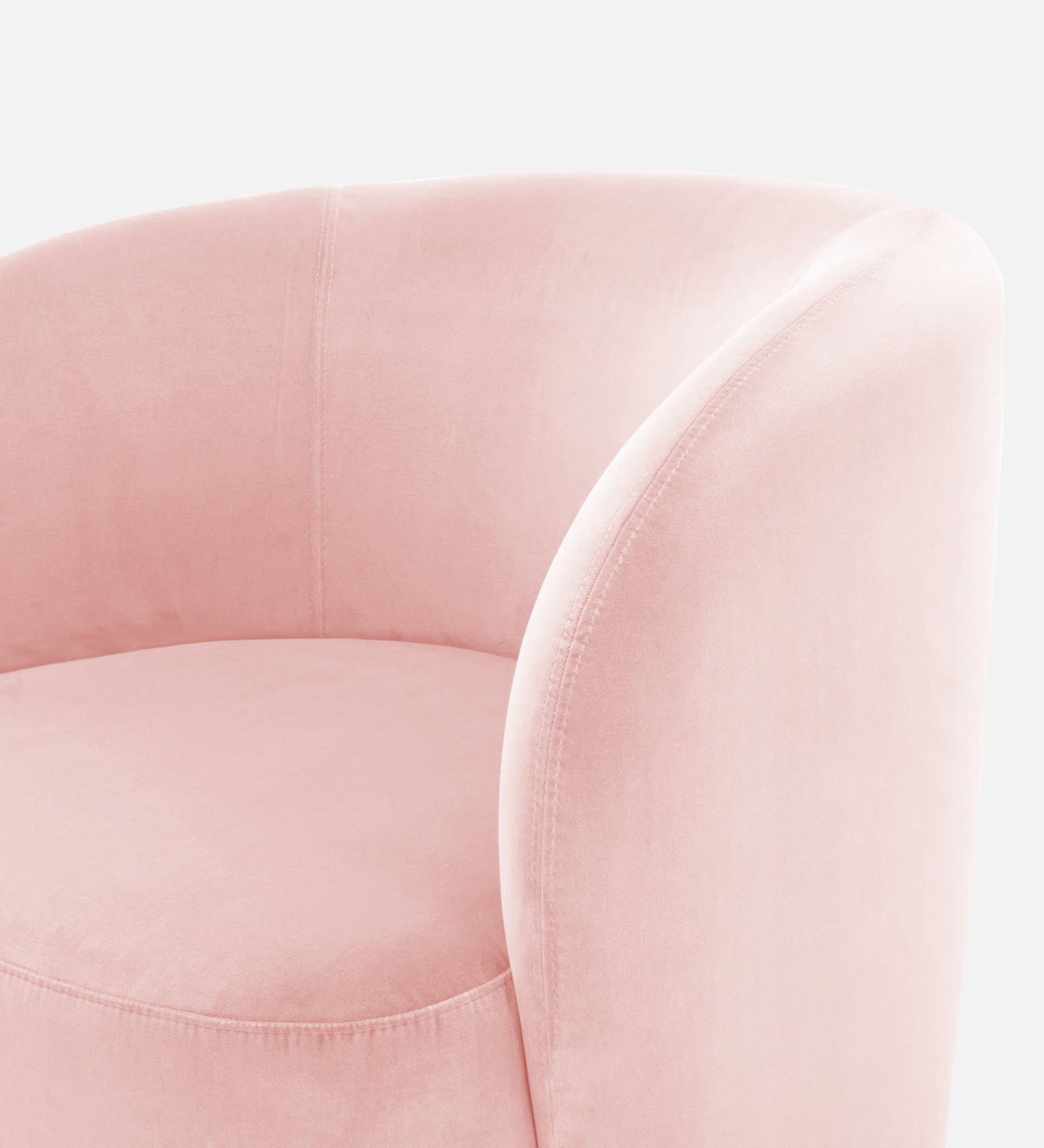 Lucky Velvet Wing Chair In Millennial Pink Colour - Febonic Living