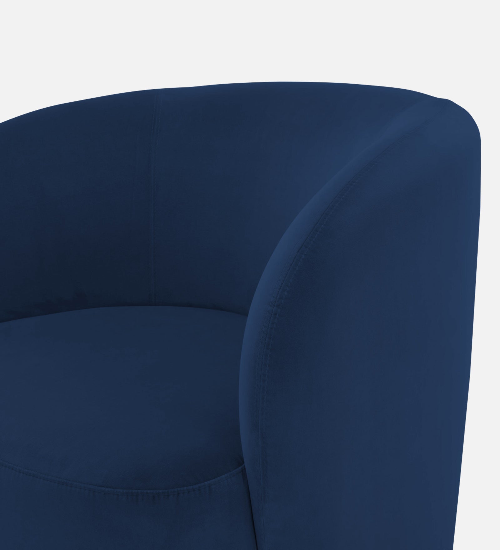 Lucky Velvet Wing Chair In Imperial Blue Colour - Febonic Living