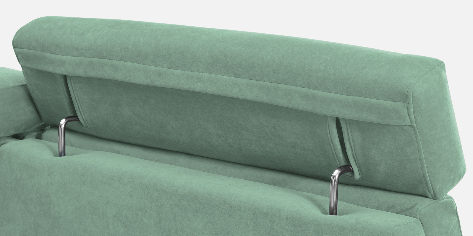 Hiro Fabric 3 Seater Sofa In Mist Blue Colour - Febonic Living