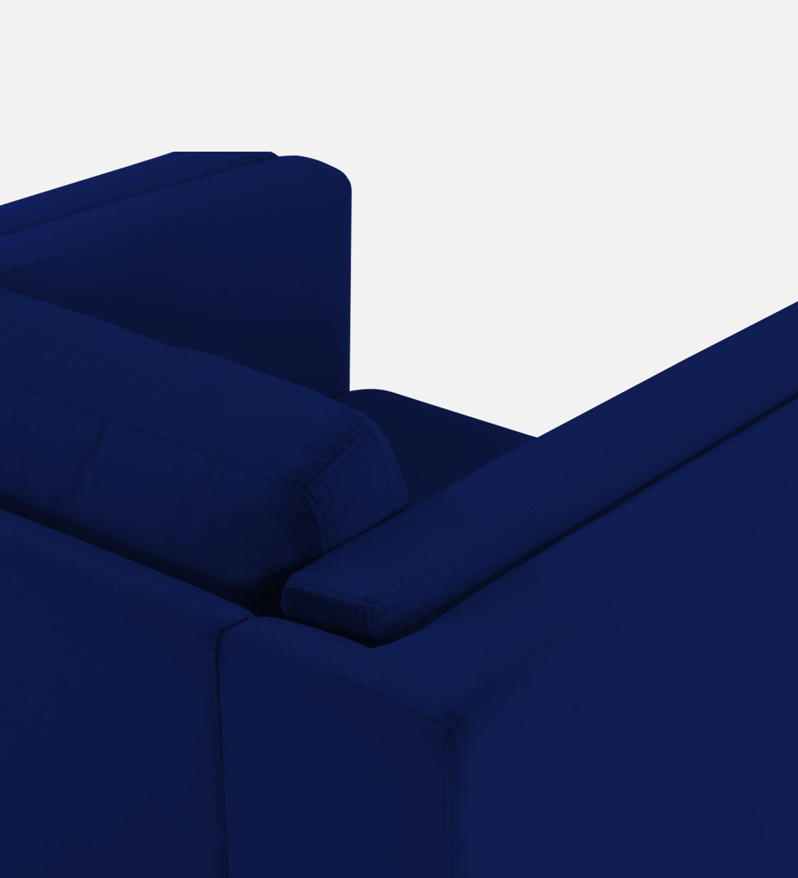 Jasper Velvet 1 Seater Sofa In Imperial blue Colour - Febonic Living