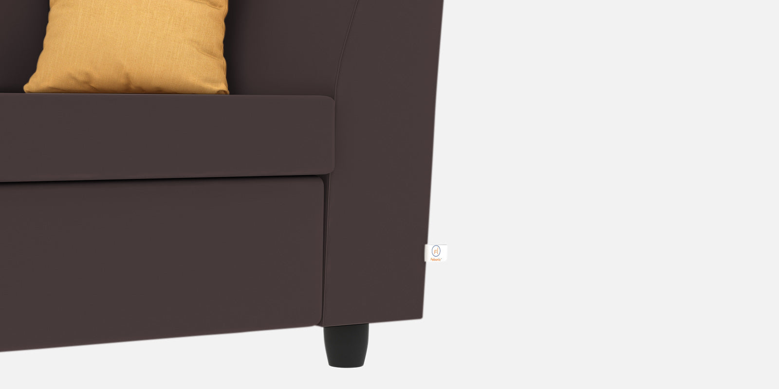 Nestin Velvet 2 Seater Sofa In Mocha Brown Colour - Febonic Living