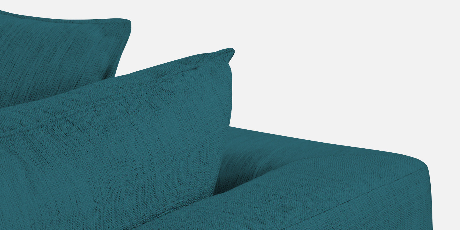 Ziggy Fabric LHS Sectional Sofa (3+Lounger) In Water Blue Colour - Febonic Living