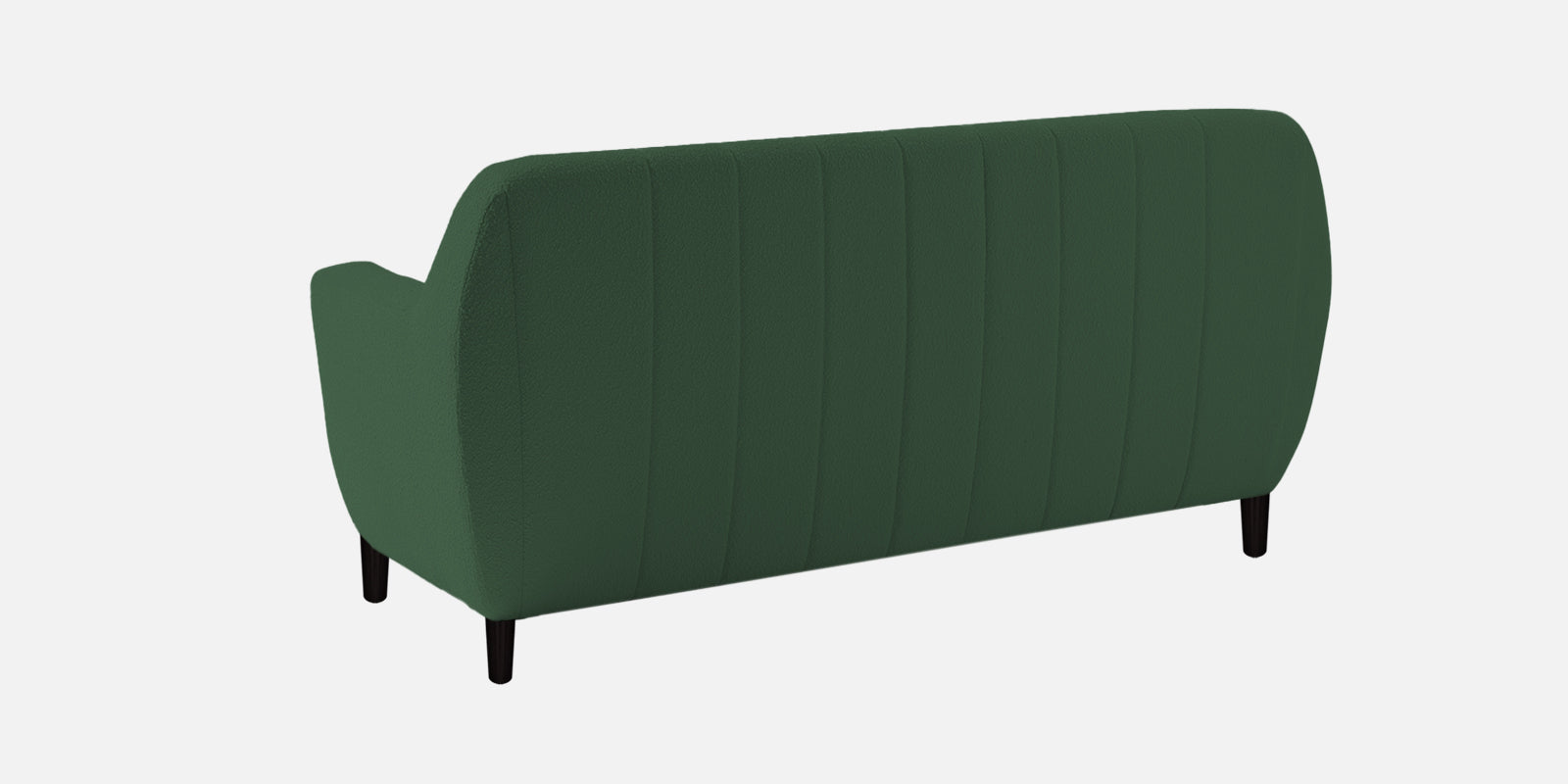 Nesco Boucle Fabric 2 Seater Sofa In Bottle Green Colour - Febonic Living