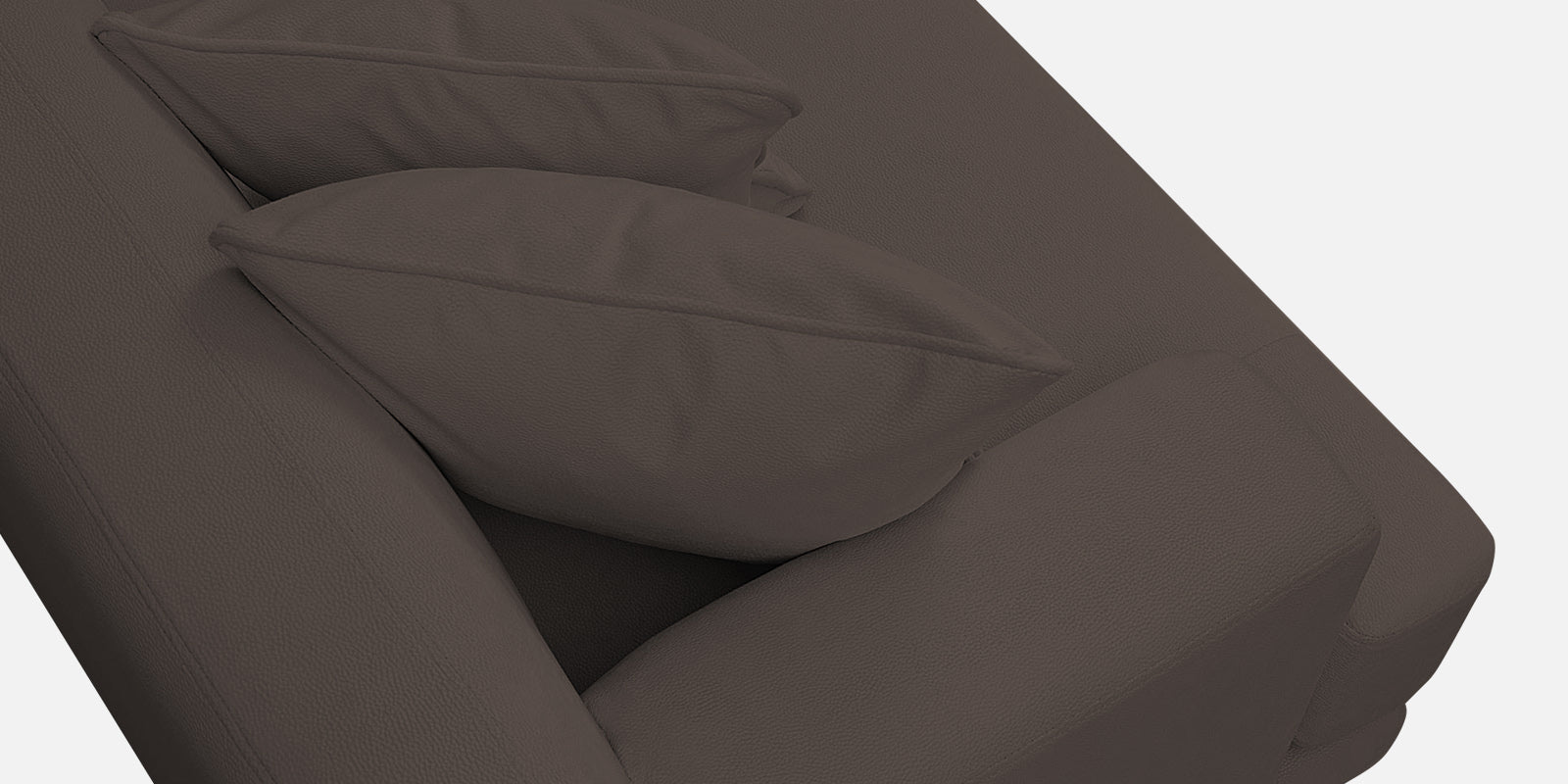 Woody Fabric LHS Sectional Sofa (3+Lounger) In Lito Brown Colour - Febonic Living