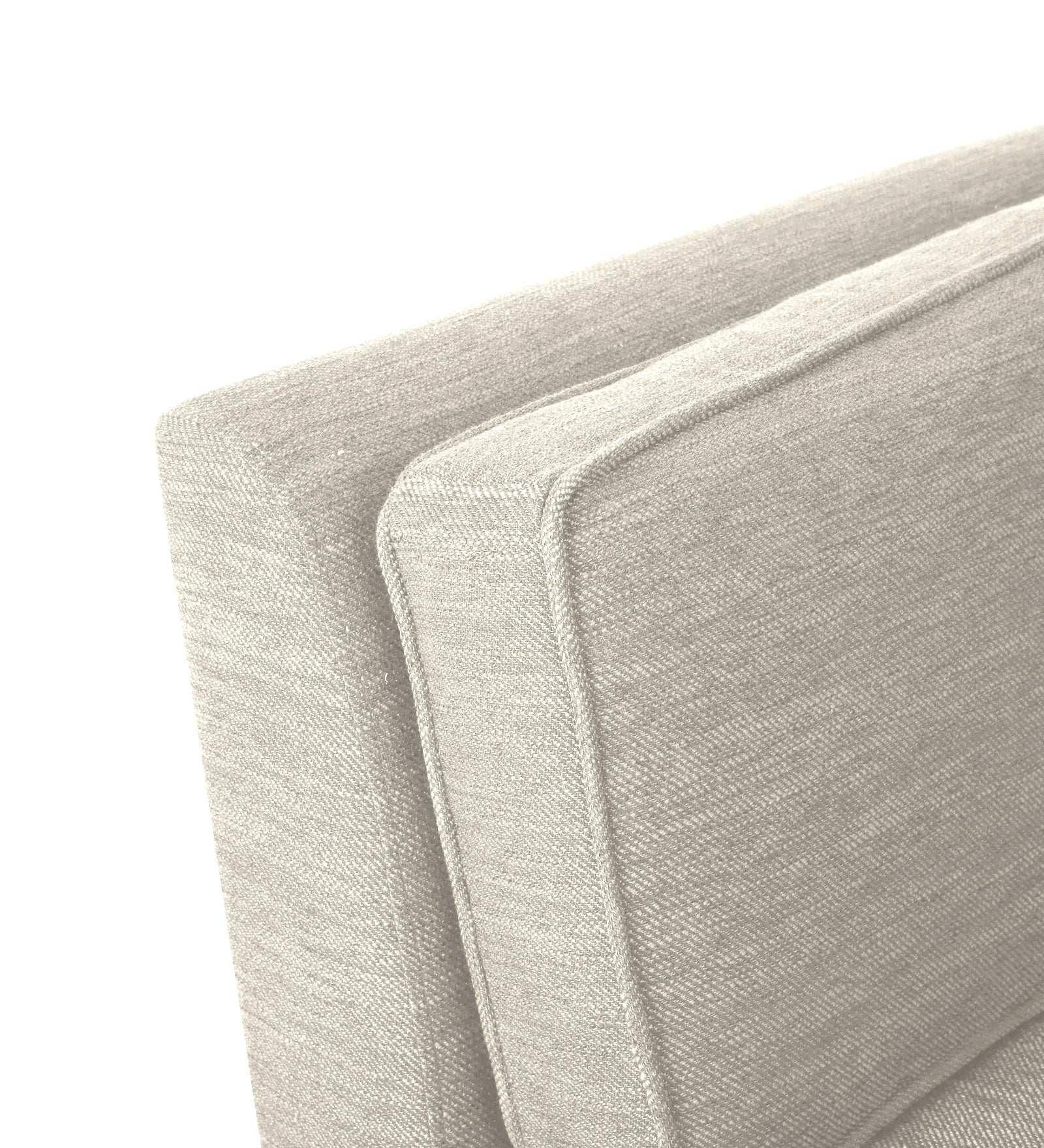 Nigar Fabric 1 Seater Sofa In  Ivory Beige Colour - Febonic Living