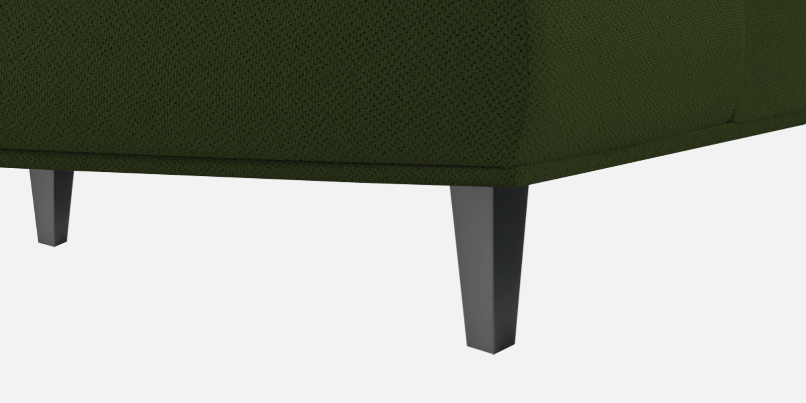 Como Fabric LHS Sectional Sofa (3+Lounger) In Olive Green Colour - Febonic Living