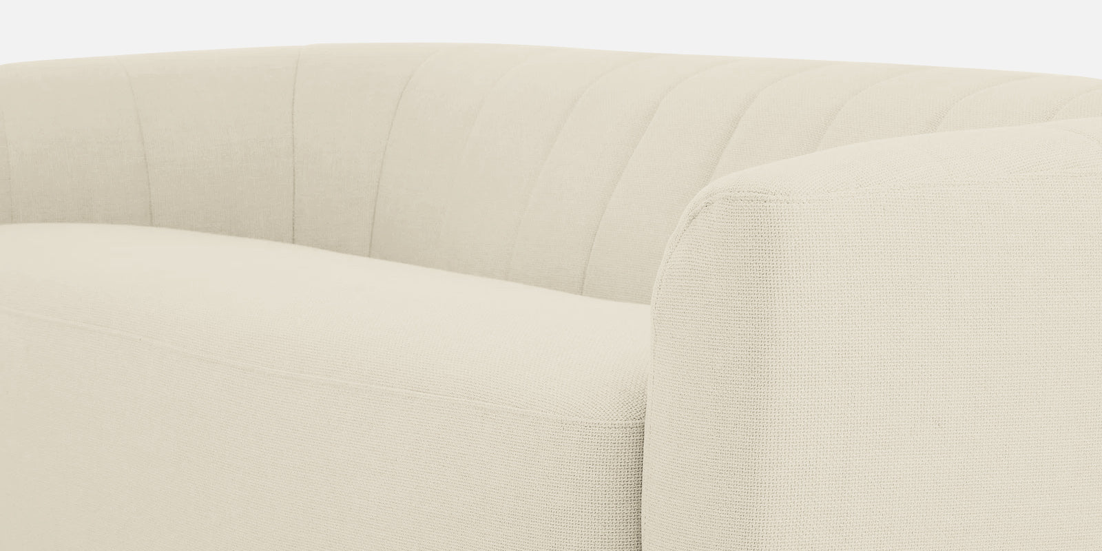Mara Fabric 3 Seater Sofa In Ivory Cream Colour - Febonic Living