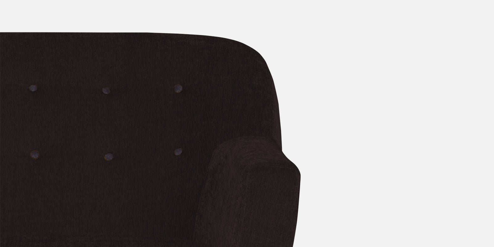 German Fabric 2 Seater Sofa In Dark Brown Colour - Febonic Living