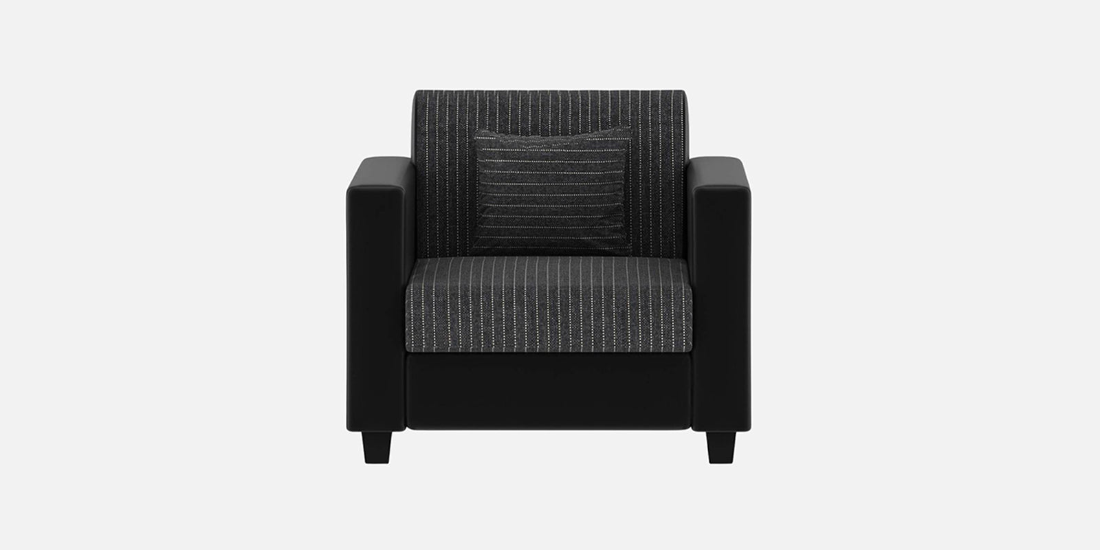 Baley Fabric 3+2+1 Sofa Seater Sofa in Lama Black Colour