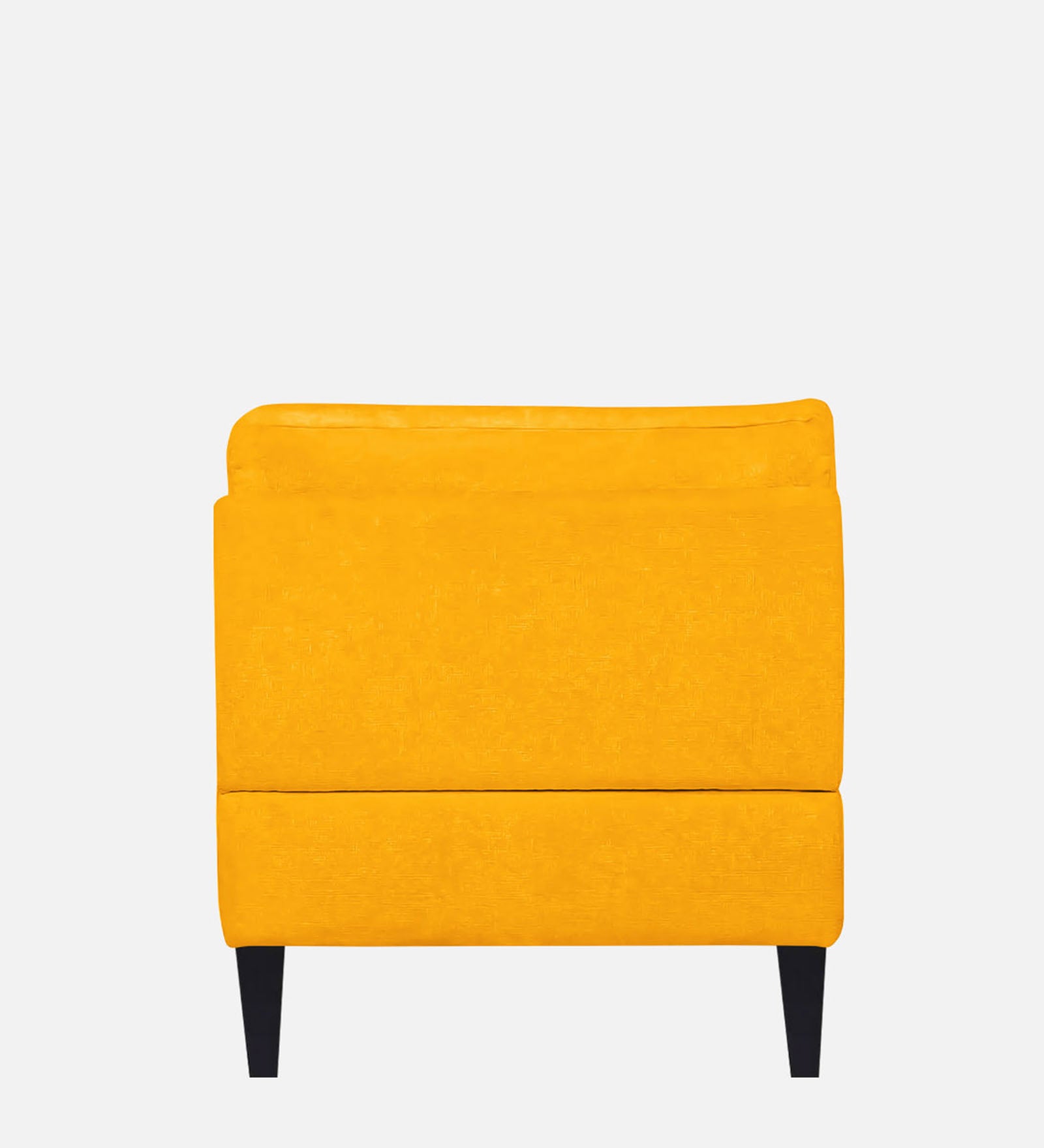 Nadia Fabric Armless Chaise Lounger In Bold Yellow Colour - Febonic Living