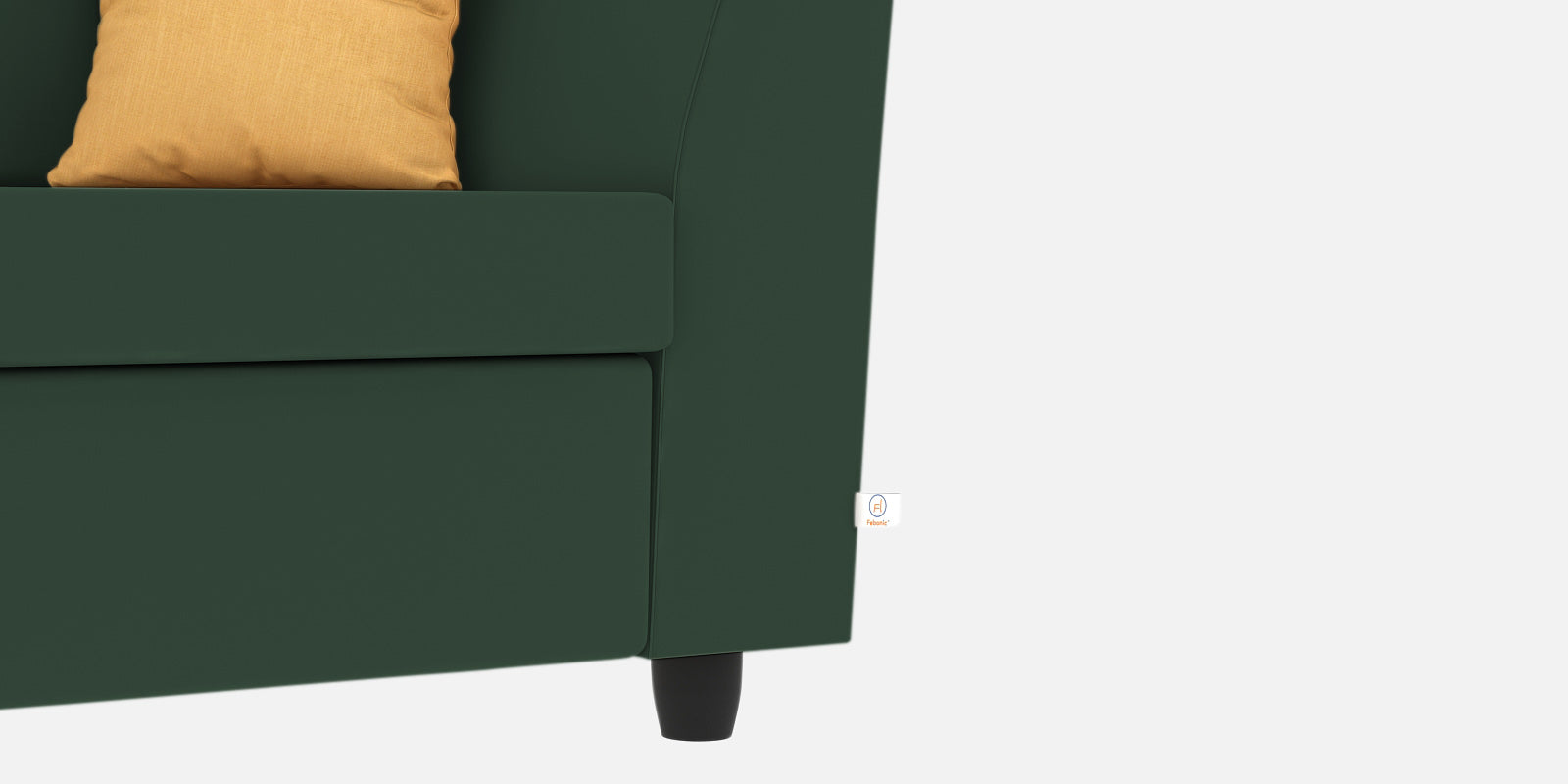 Nestin Velvet 2 Seater Sofa In Amazon Green Colour - Febonic Living
